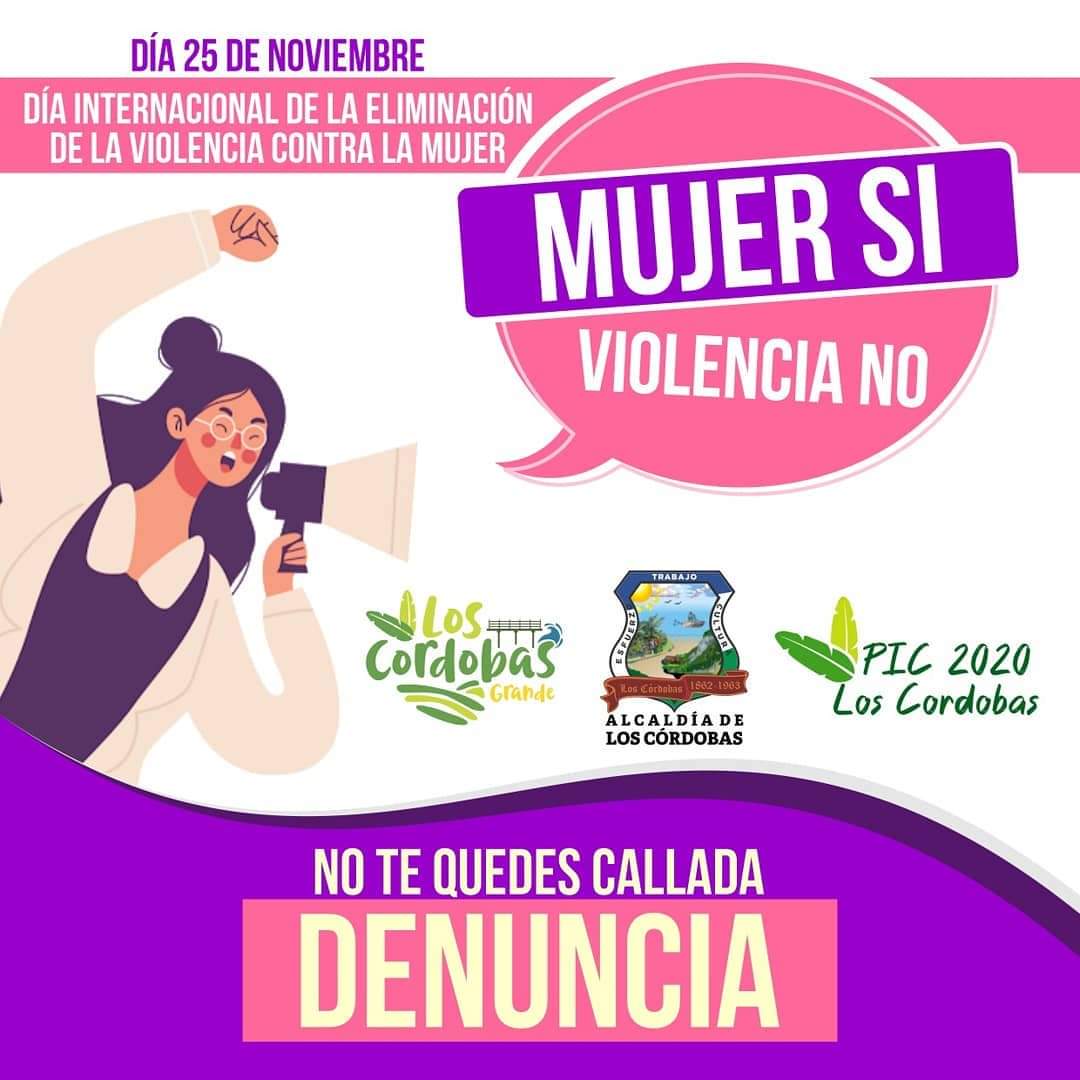 LosCordobasInfo's tweet photo. #MujerSí-ViolenciaNo
Hoy en el día internacional de la eliminación de la violencia contra la mujer, queremos invitarte a denunciar.
No te quedes callada.
Vales oro y toda mujer debe ser respetada y amada.
#LosCórdobasGrande #PIC2020 https://t.co/eeHuwu9Oib