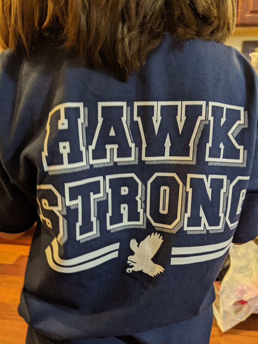 crowsginger's tweet photo. We wear our Hawk shirts with pride. ♥️ #Moreauhall #hawkpride https://t.co/xDooP6AJ5i