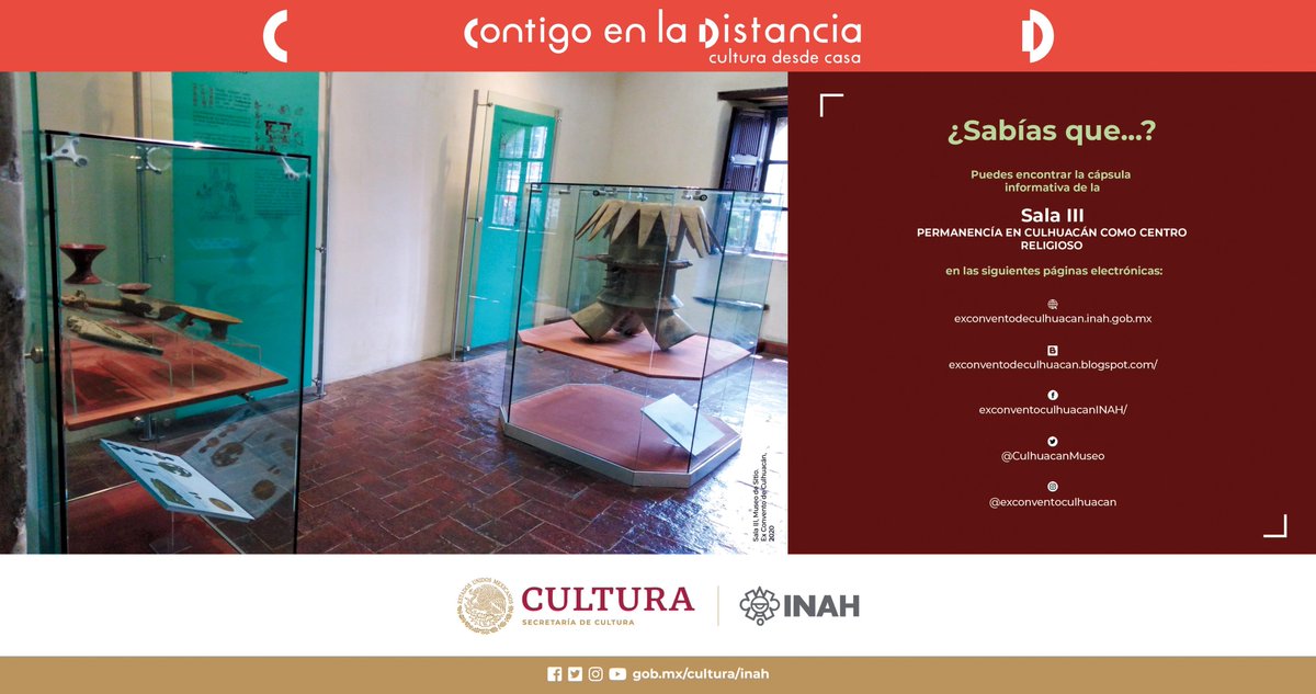 CulhuacanMuseo's tweet photo. ¿Sabías qué?
Sala III: Permanencia de Culhuacán como centro religioso
Conoce más acerca de esta sala en 👉https://t.co/oRqsqeWA5e
#ContigoEnLaDistancia #ExConventoDeCulhaucan #INAH #Culhuacan #Culhuas #Conventos #ExConventos https://t.co/jyv7j9lfYH