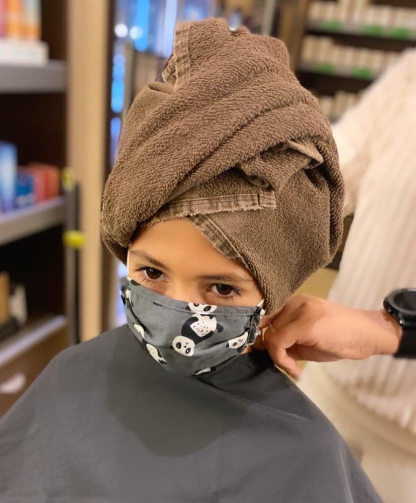 Blowdry please! Maryam at our Alderwood location had the sweetest little guest ☺️