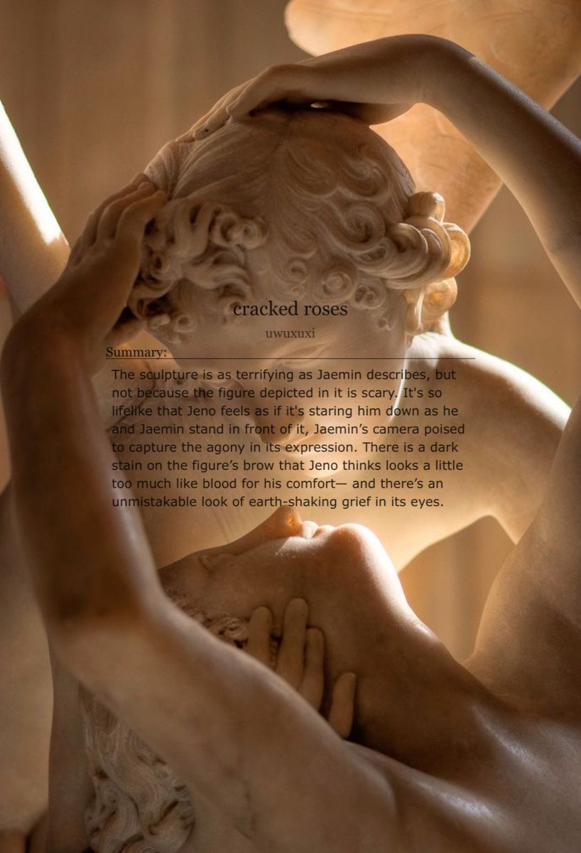 faeriedoyoung's tweet photo. ✨cracked roses✨
☁️nahyuck
☁️fallen angels, past lives, soulmates, referenced major character death
☁️4756 words
☁️for @thedreamIab #THEDREAMLAB uncanny valley bingo square
☁️ https://t.co/VqiHz01DDI https://t.co/cv14HPyZdS