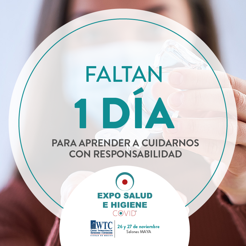 ExpoSalud2021's tweet photo. ¡Estamos a un día de comenzar con Expo Salud e Higiene COV1D! Realiza tu registro en línea y acompáñanos. 

Registro en: https://t.co/x4CeCrcvDB 
ENTRADA SIN COSTO

#ExpoSaludeHigiene #COV1D19 #NuevaNormalidad #CIECWTC #CDMX
@ciecwtcmexico https://t.co/75ATqZSij1