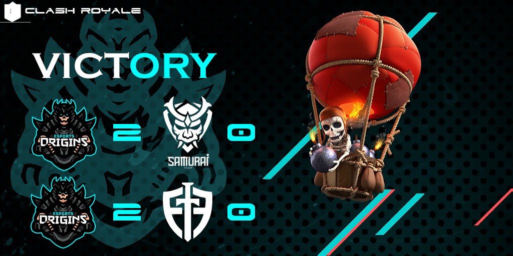 OriginsCR's tweet photo. #ClashRoyale | Victoria
Muy contentos con los resultados que el equipo está dando, esperamos seguir asi 💪
🆚 | @TeamSamurai_
📊 | 2-0
🆚 | @Excalibur_GG
📊 | 2-0
#OriginsTeam #GoOrigins https://t.co/f3Z12TWh4n