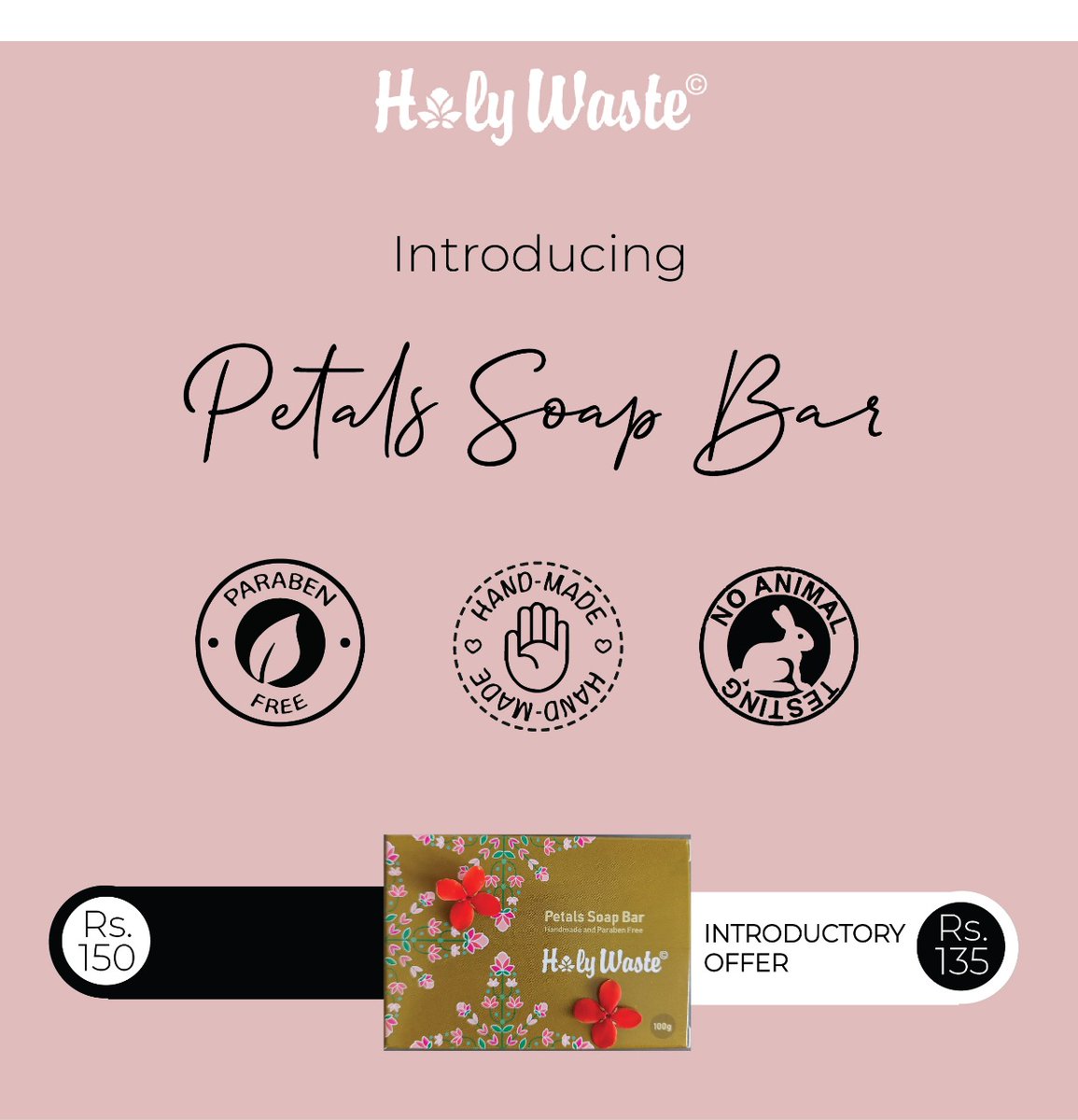 holy_waste's tweet photo. The all new offering from #holywaste - Petals Soap Bar 
DM us for your bar.

#parabenfree #floralwaste #handmade #affordableluxury #skincare #florejuvenation #sustainability #recycle #essentialoils #fragrance #soap #generatingemploymentfor_women 
#socialimpact #socialenterprise https://t.co/k1YzVmKjgo
