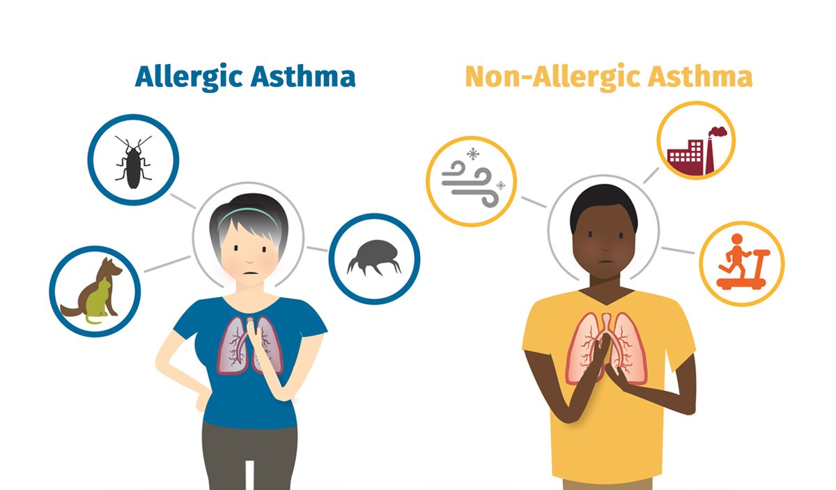 AsthmaWorld's tweet photo. Allergic asthma is different than non-allergic asthma, allergic asthma is caused by allergens in the air; think dust mites or pet dander.
#AllergicAsthma #allergies #Asthma #awareness https://t.co/H7pj0KfExL