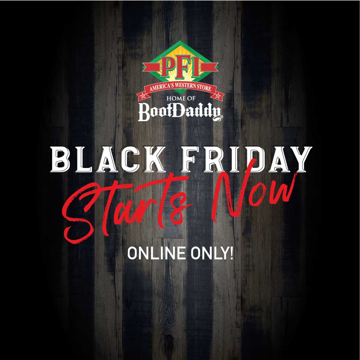 The_BootDaddy's tweet photo. ⚡️Eeeeek! Black Friday Sale STARTS NOW Online Only! Get 1st dibs on doorbuster deals plus MASSIVE savings on boots, clothing &amp; more!  Black Friday Store Hours 6AM – 8PM. 

Shop early now at ---> https://t.co/SGUU1s1WlU https://t.co/VP0AMZ4Ise