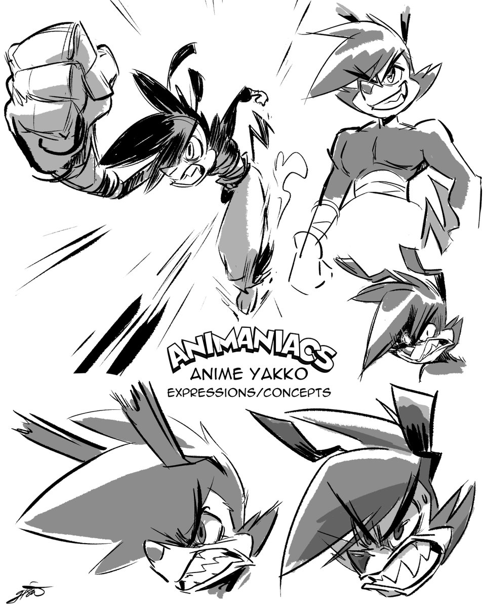 My Yakko &amp; Wakko poses/expressions for the #ANIMEniacs segment in "Bun Control." #Animaniacs 