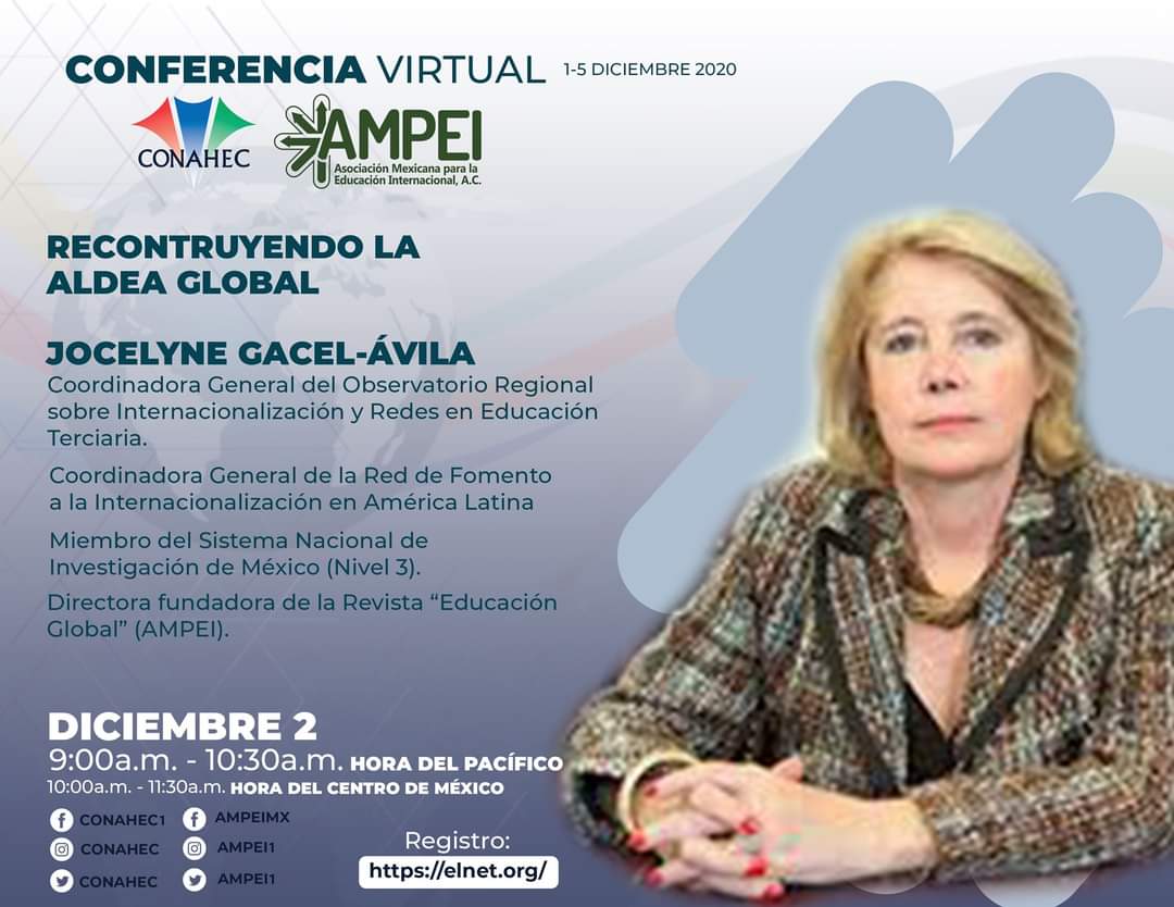AMPEI1's tweet photo. #Conferencia #CONAHEC #AMPEI
El segundo día (diciembre 2) contaremos con la CONFERENCIA:
RECONSTRUYENDO LA ALDEA GLOBAL con @jgacelav Coordinadora General, RIESAL Y @fmarmole de QATAR FOUNDATION.
CONAHEC-AMPEI Virtual Conference 2020 @conahec @ampei1
https://t.co/gB6t8MumgE https://t.co/l4OSe2eT9h