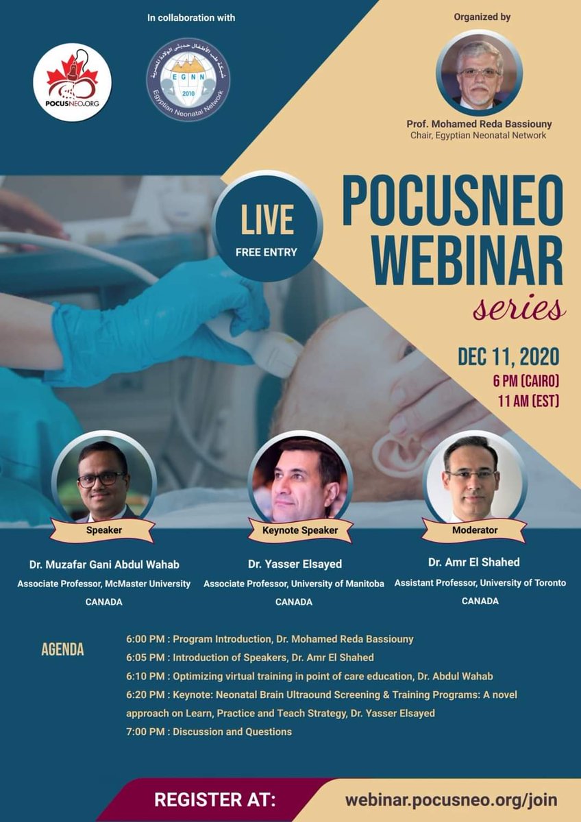 Dear all, kindly take notice of this upcoming POCUSNEO Webinar