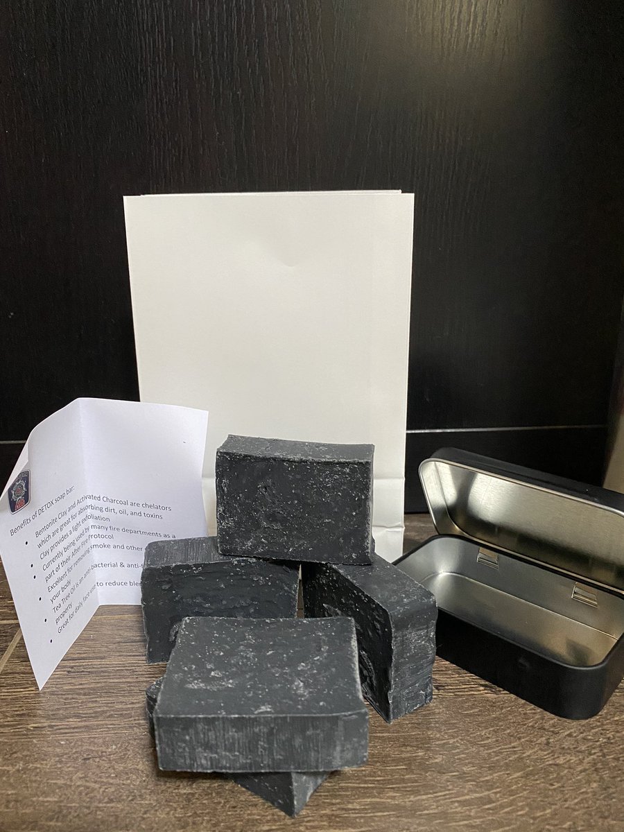 SaniGear's tweet photo. Do you have a hard to buy for person to buy for? We still have some of the bags of DETOX soap remaining for stocking stuffers.  For the firefighter to get the smoke smell off their skin, the mechanic to remove oils from hands, or clear blemished skin... $20 plus shipping. https://t.co/4Lpdqj3qM7