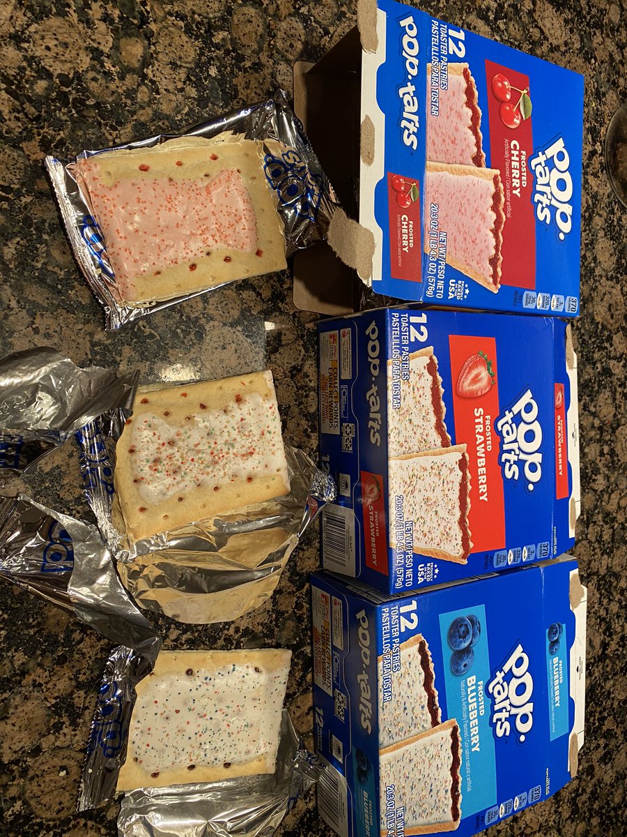 MelissaKTR's tweet photo. @PopTartsUS I think your froster is BROKEN or quality control took an afternoon off! Three flavors...three frosting disappointments!! #notlikeitusedtobe #frostingfail #wheresthefrosting #nakedpoptarts https://t.co/LSZZaMaXab