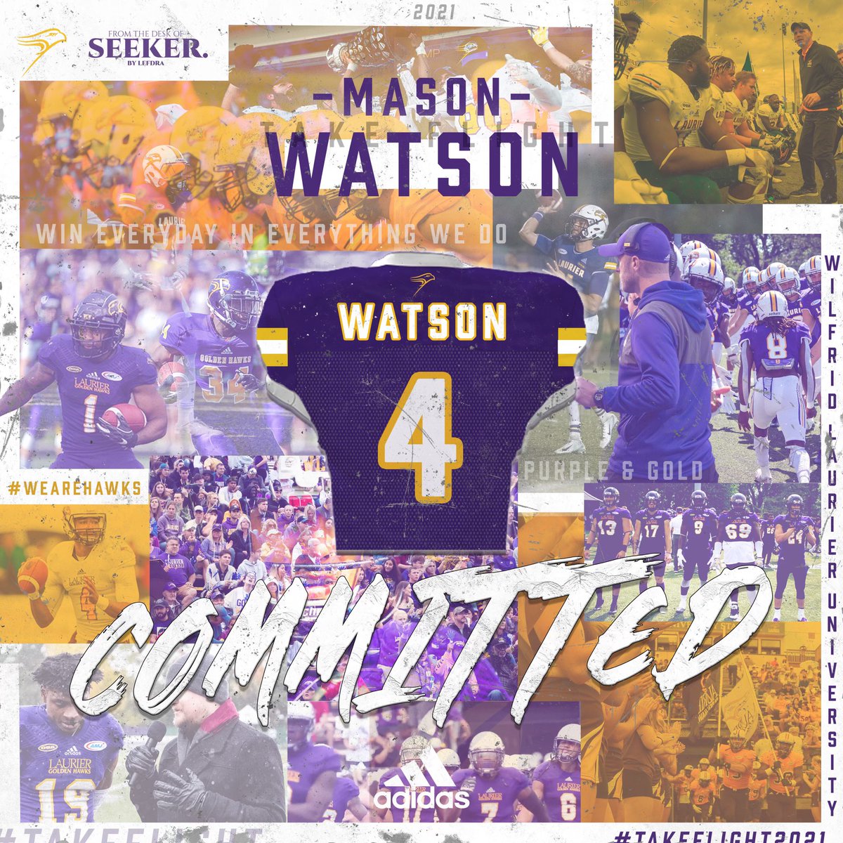 coach_lio's tweet photo. Laurier just got better today.  We are beyond excited to announce that @standrews1899 Senior RB @mason_watson4 has officially committed to @LaurierFootball.  @chatfootball #gosaints #sacrifice #aspire #commit https://t.co/PQKkXOyLa6