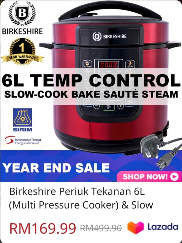 Lazadaにて圧力鍋&スロークッカー的なアイテムを買う🇲🇾 日本🇯🇵では