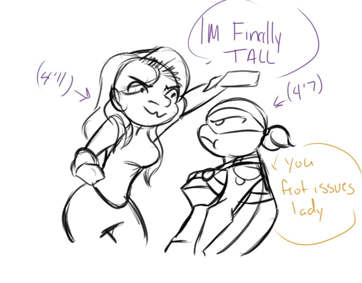 Mikibby94's tweet photo. ... okay so I might have a height issue. #mikisart 

#sketvhes #shitpost #rottmnt #tmnt2012 #tmnt #lol #humor #short #imtall #height #riseofthetmnt #riseoftheteenagemutantninjaturtles #riseoftmnt #saverottmnt #saveriseofthetmnt #hamatoliveson #thankfulforrise https://t.co/hcB3LfZTXe