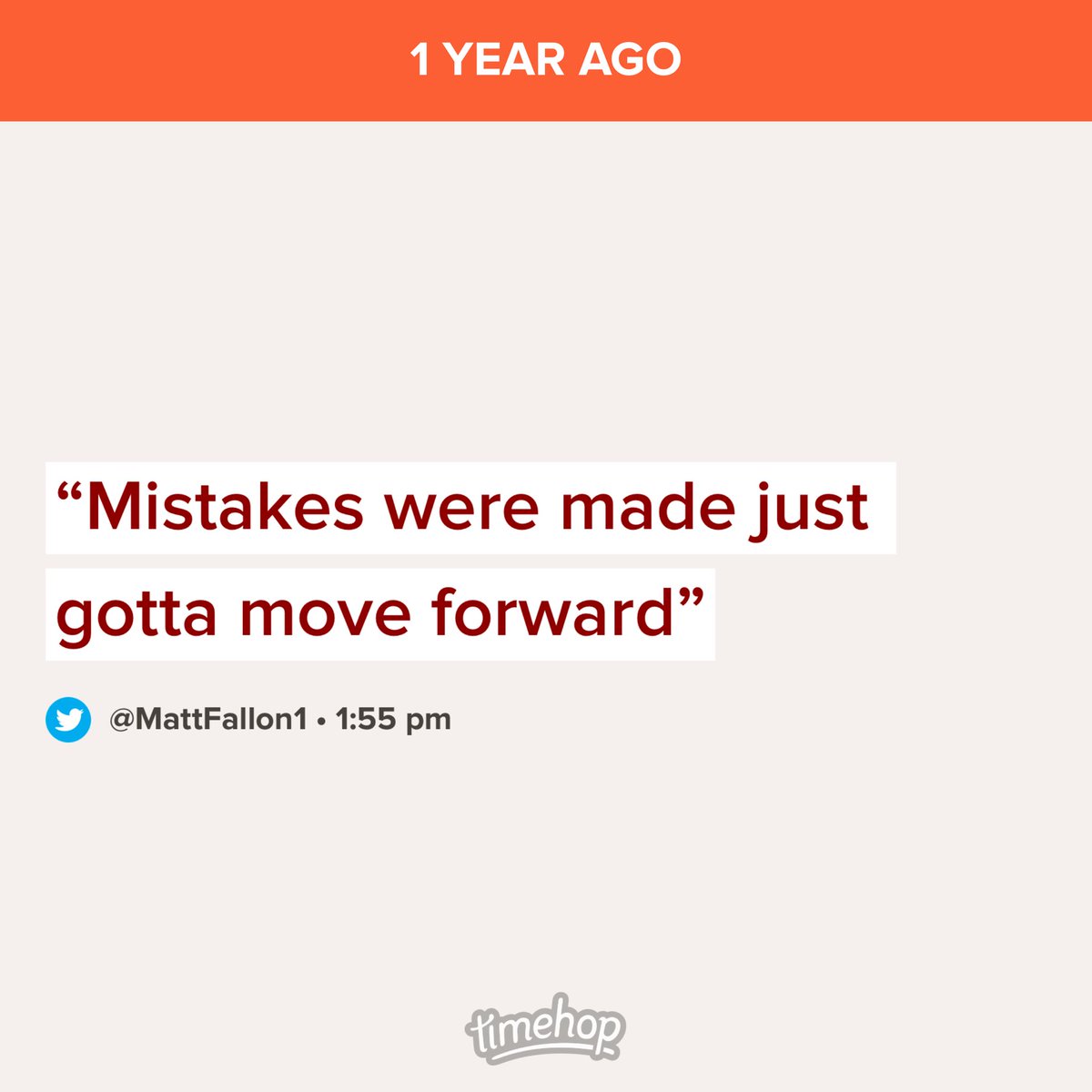 MattFallon1's tweet photo. Head down. Move forward. https://t.co/wn1fzrZBXV