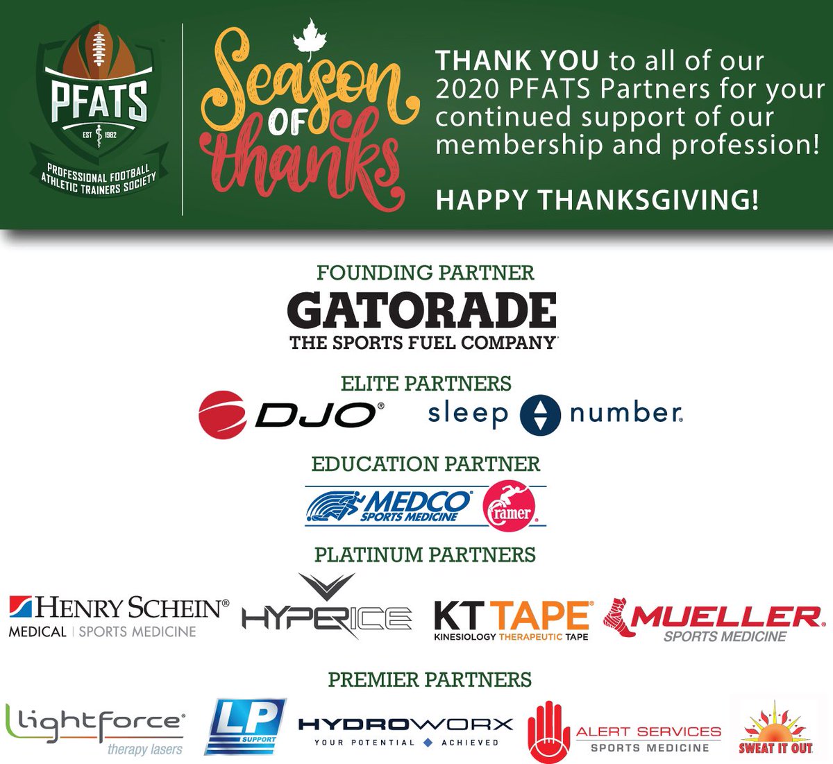 We are very thankful for our partners this Thanksgiving. Have a Happy and Safe Thanksgiving!