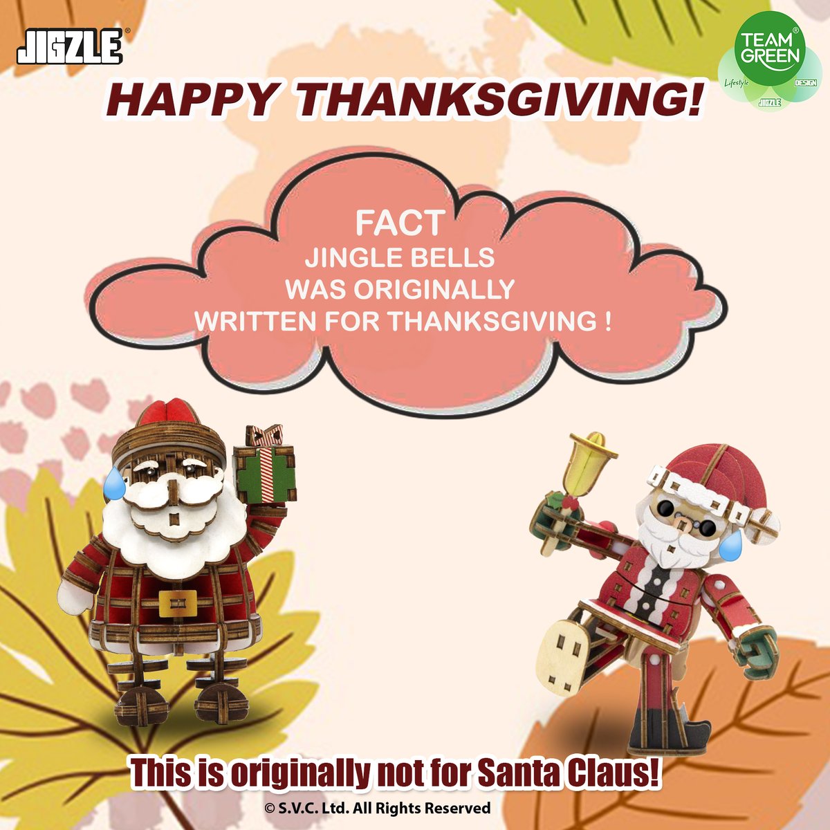 TeamGreenHK's tweet photo. "Jingle bells, jingle bells. Jingle all the way." As everyone knows, this song is one of the most famous songs of Christmas. Before it becomes a "Christmas Song", it was used to be a Thanksgiving Day Song.
Happy Thanksgiving~
Shop now on Amazon US: https://t.co/91crp1LNnN https://t.co/S5D6pvGl6G