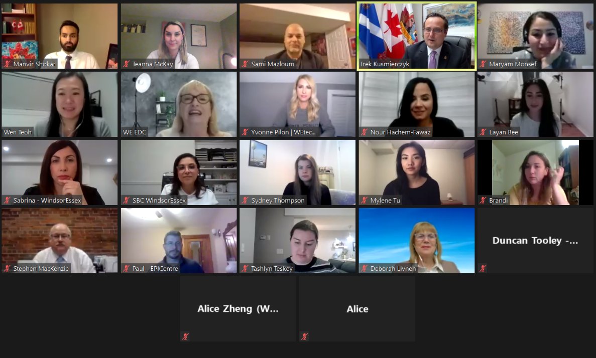 Irek_K's tweet image. Honoured to welcome Minister @MaryamMonsef to #WindsorTecumseh for a groundbreaking conversation with an inspiring group of women leaders &amp;amp; entrepreneurs in #YQG

@_RISE_WE @weecdev @SBCWindsorEssex @WEtechAlliance @UofW_EPICentre @WorkforceWE
@Build_ADream