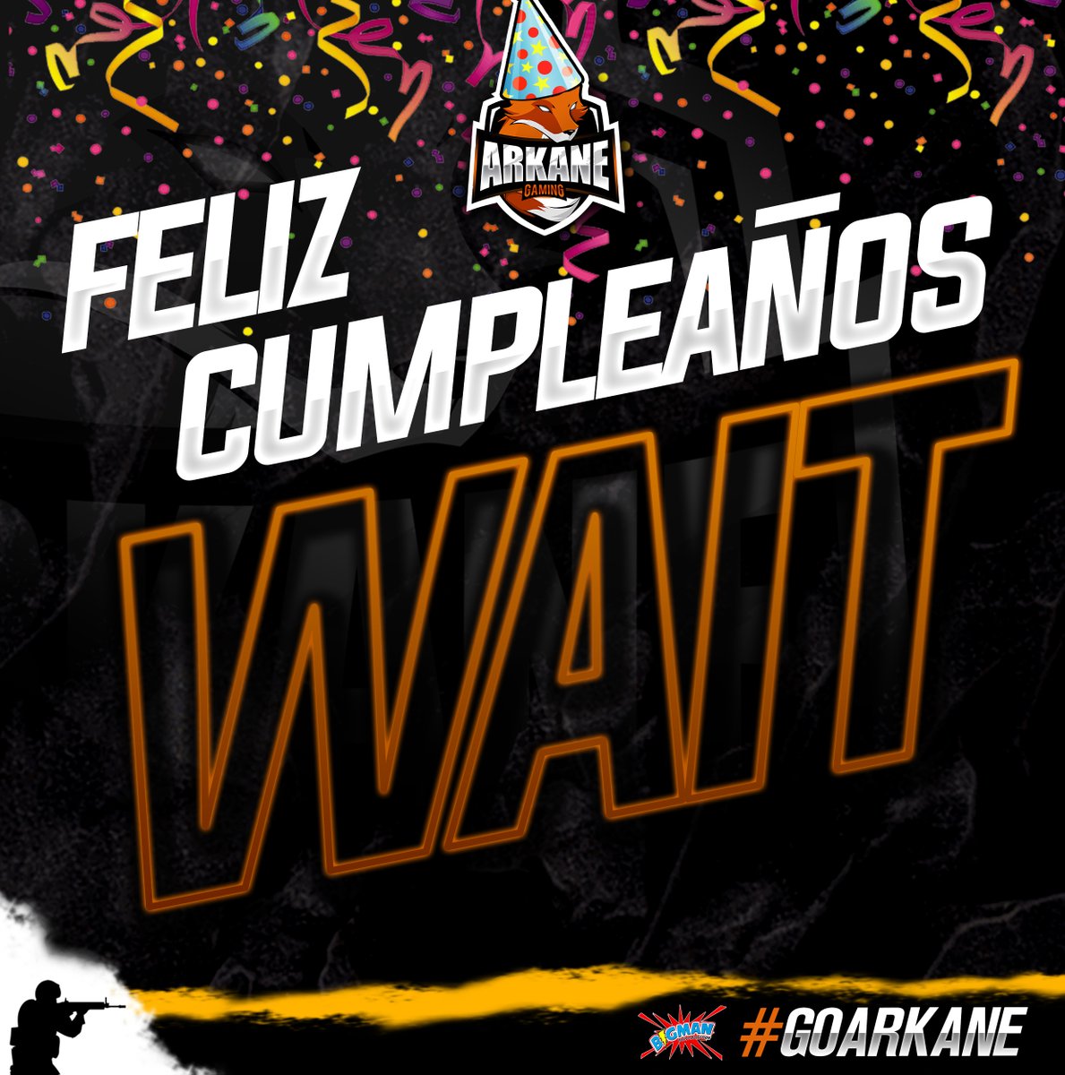 Arkane_Gaming_'s tweet photo. 🐶FELIZ CUMPLEAÑOS WAIT🐶

Hoy queremos celebrar el cumpleaños numero 15 de nuestro jugador de Csgo un ejemplo a seguir no solo por su edad dentro de los esports si no también por el profesionalismo y dedicacion feliz cumpleaños @waitfps https://t.co/NlJI86Lypo
