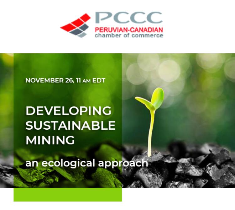 Tomorrow is the big day! #RegisterNow for our #webinar Developing Sustainable Mining, and join our panel of experts to discuss trends and strategies around #Mining  development.

Register and read more: perucanadacc.ca/news/developin…

Thursday, November 26, 2020 - 11:00 AM EDT 

#pccc