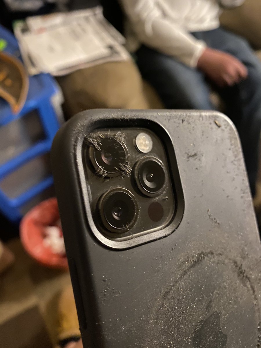 FatedFilms's tweet image. .@Twitter why is the ONLY the top camera outer lens on the iPhone 12 Pro magnetic??? Accidentally set phone down on metal shavings, picked it up and found this @TwitterSupport this is odd to say the least...