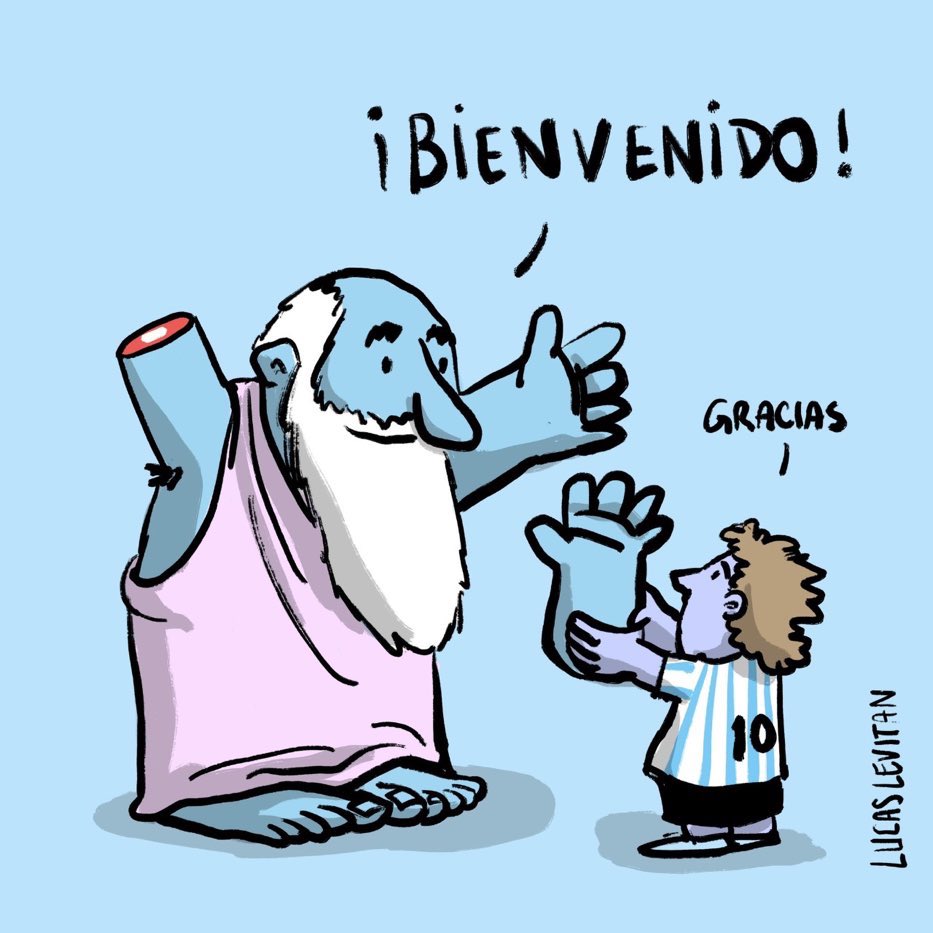 AS_AGabilondo's tweet photo. Esta viñeta de Lucas Levitán lo resume todo. Genialidad. #GraciasDiego https://t.co/7iKjzJCgAr