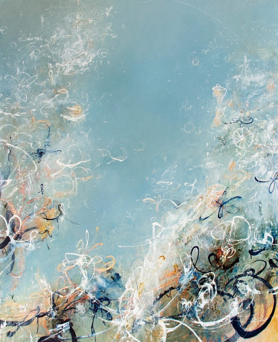 Seattle: #michaelschultheis #newpainting  #gentle #peacefulmood #blue #winstonwachterseattle