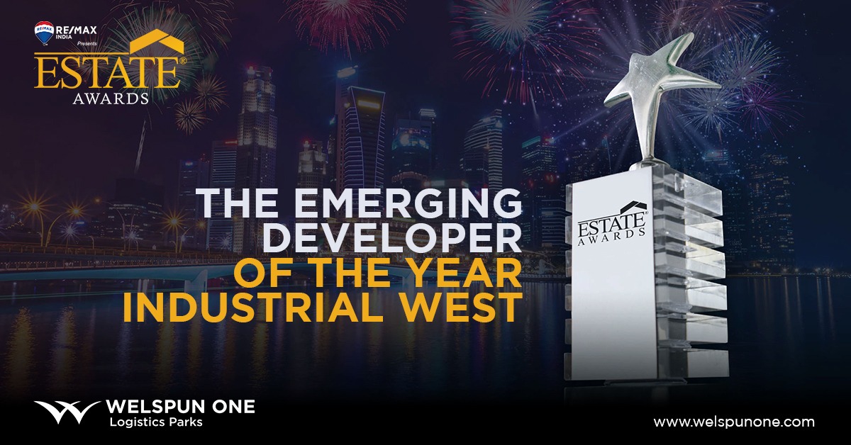 WelspunOne's tweet photo. It's a proud moment for the entire Welspun One as we won our first award since we embarked on our journey in December 2019. WOLP has been awarded the Emerging Developer Of The Year - Industrial (West) at Franchise India's 12th Annual Estate Awards.
#WelspunOne #emergingdeveloper https://t.co/DCG7AnH3Ck