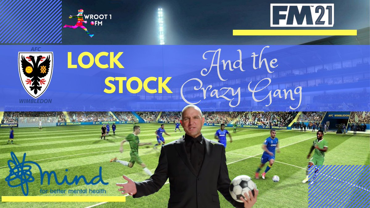 Wroot1FM's tweet photo. Let the #Crazy times begin
@VinnieJones65 has taking over at @AFCWimbledon to bring them back to the big time.
Follow his journey with me on my #Youtube channel with episode 1 out now.
Twitter will have big news updates.
https://t.co/EFM3et2li6
#FM21
#WeAreTheComunity https://t.co/ZTvM9MGmoE