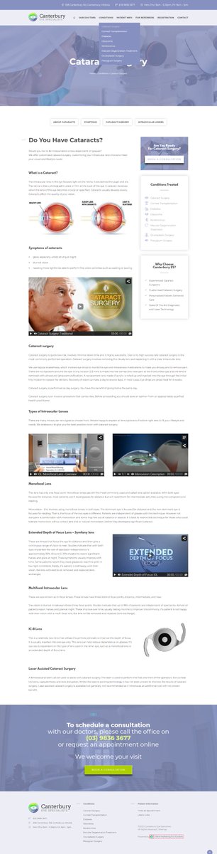 OMDGlobal's tweet image. We are excited to launch this new website for our Canterbury Eye Specialists in Melbourne. A timeless design and SEO friendly website created by OMD team #webdesignforsurgeons #webdesignfordoctors