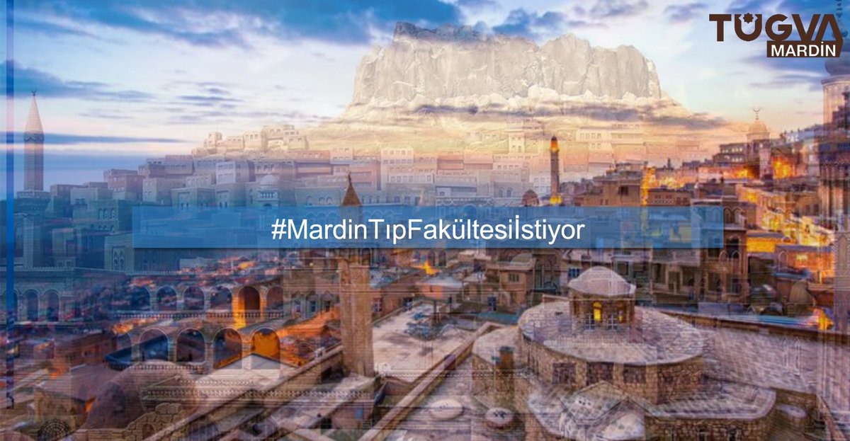 Dinlerin ve dillerin şehri Güneydoğu'nun incisi Şehr-i Mardin 'de Tıp Fakültesi görmek istiyoruz. 30 büyükşehirin 29'unda mevcut. Kadim Şehrimizde de Tıp Fakültesi olsun
#MardinTıpFakültesiİstiyor
<a href="/RTErdogan/">Recep Tayyip Erdoğan</a>
<a href="/yekta_sarac/">Prof. Dr. M. A. Yekta Saraç</a>
<a href="/lutfielvan/">Lütfi Elvan</a>
@seyhmusdincel47
<a href="/OrhanMiroglu/">Orhan Miroğlu</a>
<a href="/ibrahimozcosar/">ibrahim özcoşar</a>