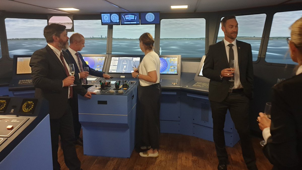 RobertP71889360's tweet photo. Ahoy there again from the Australian Maritime College Mission Bridge Simulator! The bubbles are flowing and the AMC and AMC Search Team are loving the band at the #AustralianDefenceIndustryAwards Bliss! https://t.co/N9MFw2VPql