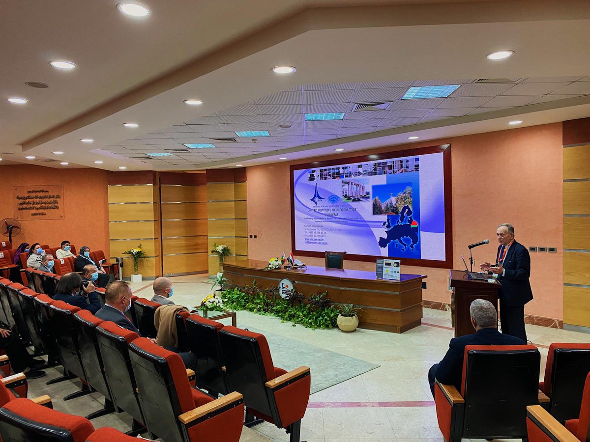 BelarusEmbEgy's tweet photo. Belarusian scientists presented their scientific developments at the Arab Organization for Industrialization on the sidelines of Cairo ICT 2020 https://t.co/hsu6yEk07x