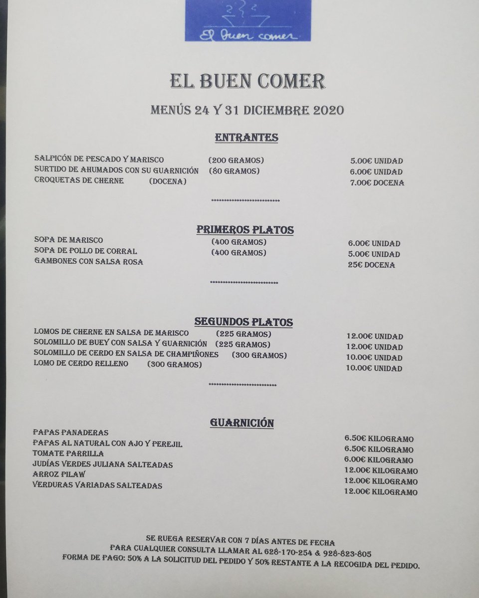Buen días, hoy queremos presentarles los menús que hemos preparado para Navidad y fin de año,. Haga su pedido sin compromiso a los teléfonos expuestos, o pase por el local.