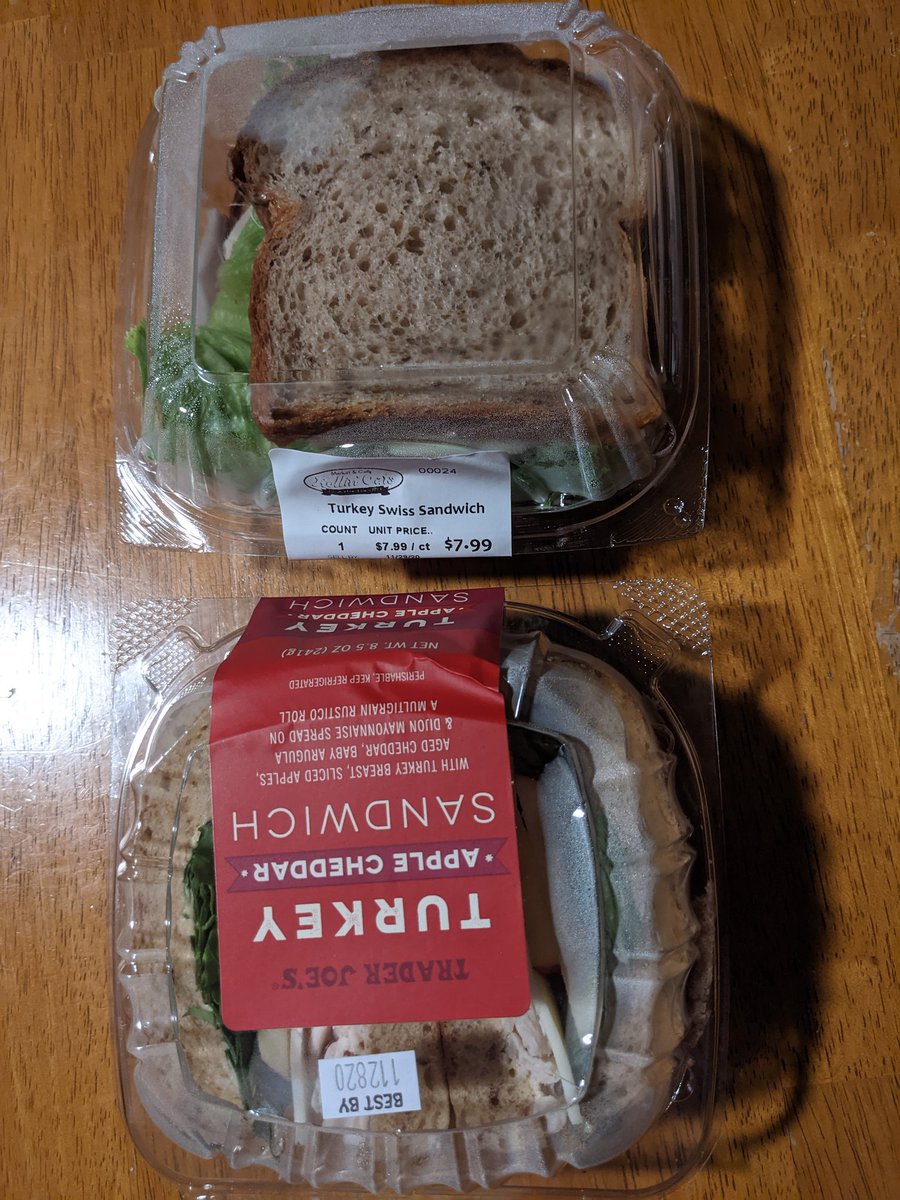 Turkey sandwich showdown: <a href="/rollinoatsstp/">Rollin' Oats St.Pete</a> vs <a href="/TraderJoesList/">Trader Joe's List</a>
Stay tuned!
