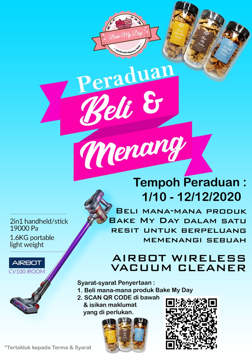 DayBake's tweet photo. Beli, Scan QR Code &amp; isi maklumat yang di perlukan...settle! Tunggu je result yang akan di umumkan :) https://t.co/z7OkXTMwrK