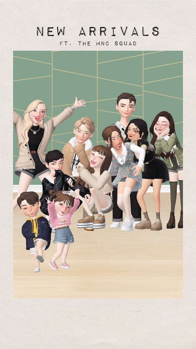 mncquin's tweet photo. The MNC Squad in #FallDaily collection by @zepeto_official 🤍
#newarrivals #zepeto #zepetofashion https://t.co/2LsgD3wkE2