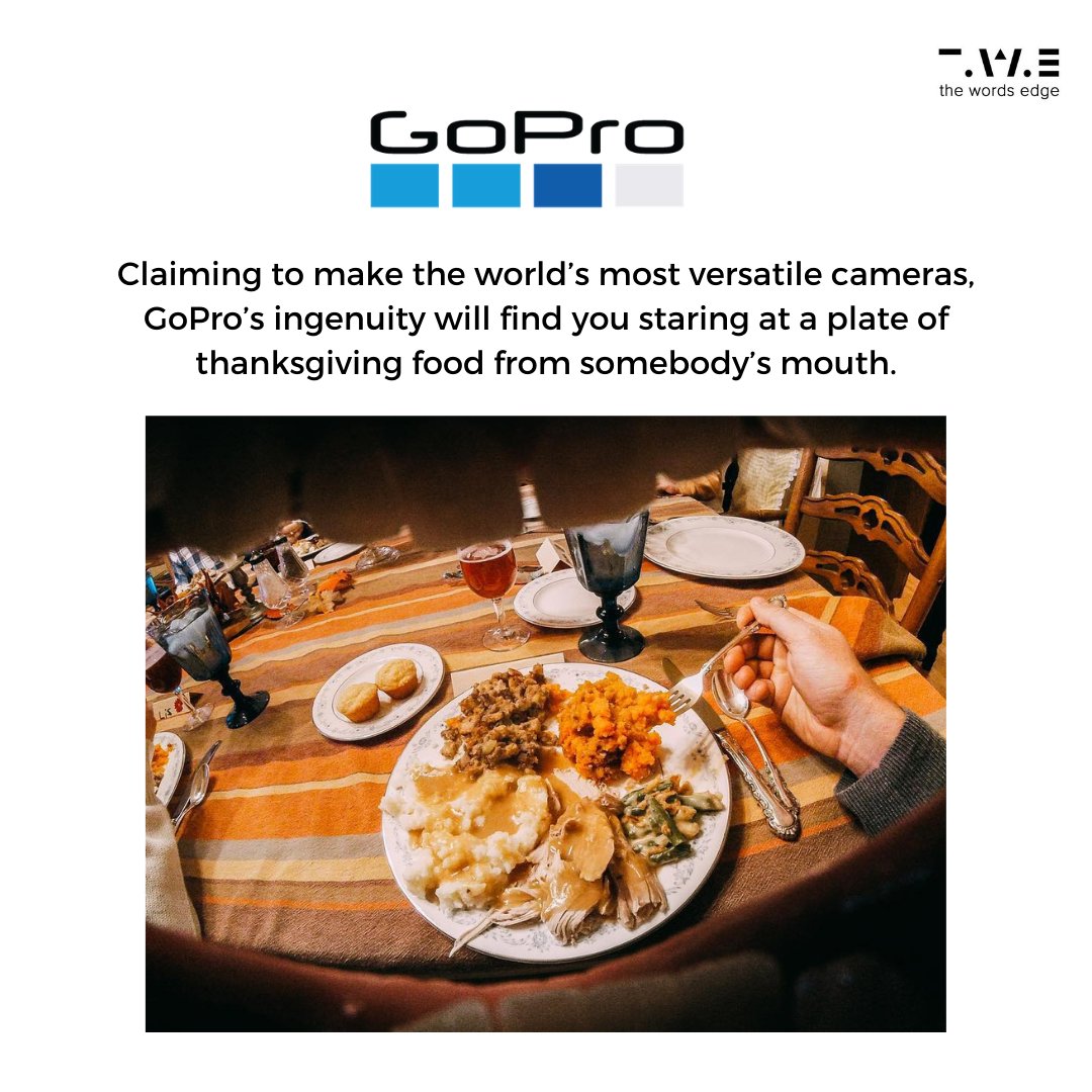 the_wordsedge's tweet photo. 🤗 Brands getting creative at Thanksgiving. 

Take a look. 👇

Which one’s your fave❓

@GoPro  @hotwheels  @CocaCola @Barilla 

#Thanksgiving #seasonalads #festivalseason  #brandadvertising  #GoPro #HotWheels #CocaCola #Barilla #communications  #marketing  #TWE https://t.co/KeOtDCRYaG