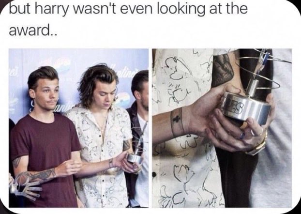 1. couply things that happened between harry and louis not el2. harry staring and lou’s hands3. the way louis is holding harry4. harry crying after he denys larry kissing pictures