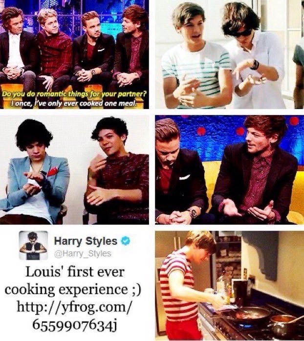 1. H having lou’s initials in a thing2. h and l holding hands3. l’s first and only significant meal4. louis explanation of songs