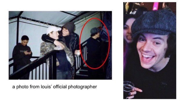 1. harrys tweets2. shared dressing rooms3. “OUR”4. harry being in louis’ photographers photo