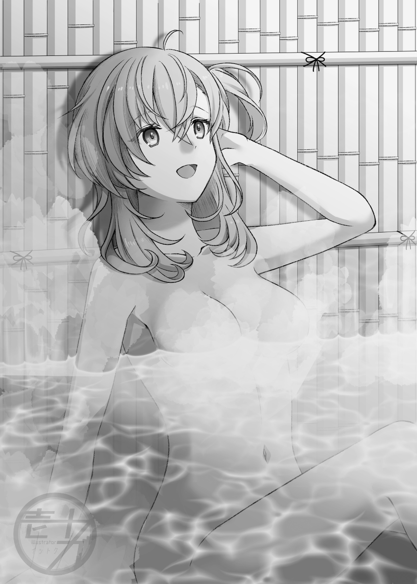 ♨温泉×艦娘♨ #いい風呂の日
(フレッチャー・清霜&武蔵・涼月) 