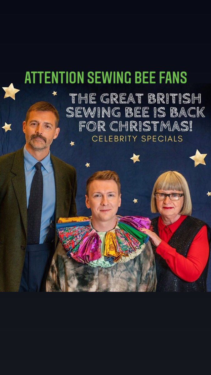 Hair2U's tweet photo. Attention all Great British Sewing Bee fans. After a weird 2020 we have fantastic news . A celeb special Christmas Sewing Bee #GNSB #cambridgepatchwork #sewingbee #greatbritishsewingbee #celebspecial https://t.co/p5B5YEIx3C