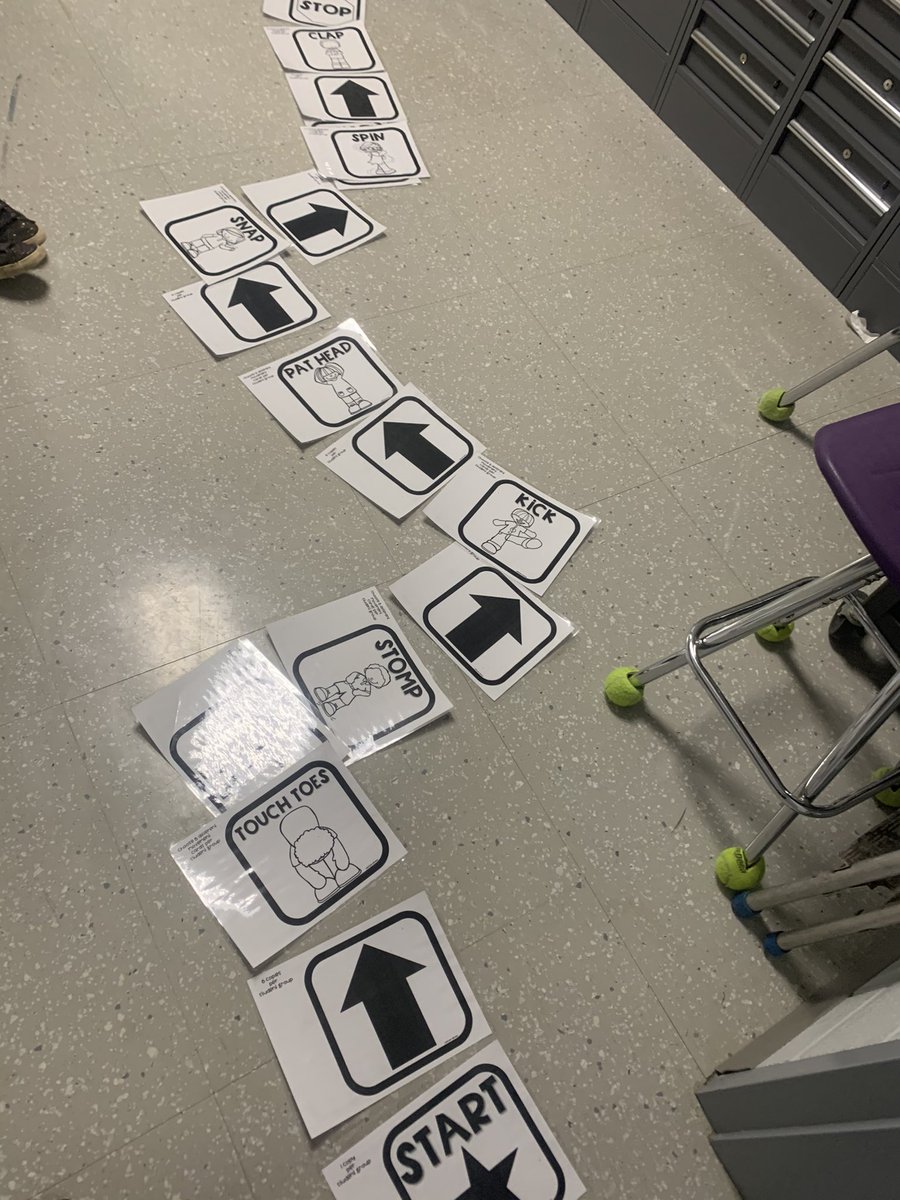 gagne_k's tweet photo. Coding fun today in Grade 2/3! Students created movement codes for their “teacher robot” to use! #socialdistancelearning #creativeminds #problemsolving @BellviewBobcat  @GEDSB https://t.co/HAQHge5ckO