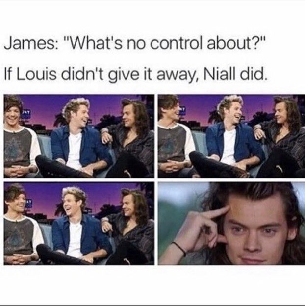 1. niall giving it away2. lou’s reaction to harry saying never again 3. paint in hair and happened TWO YEARS in a row4. same room