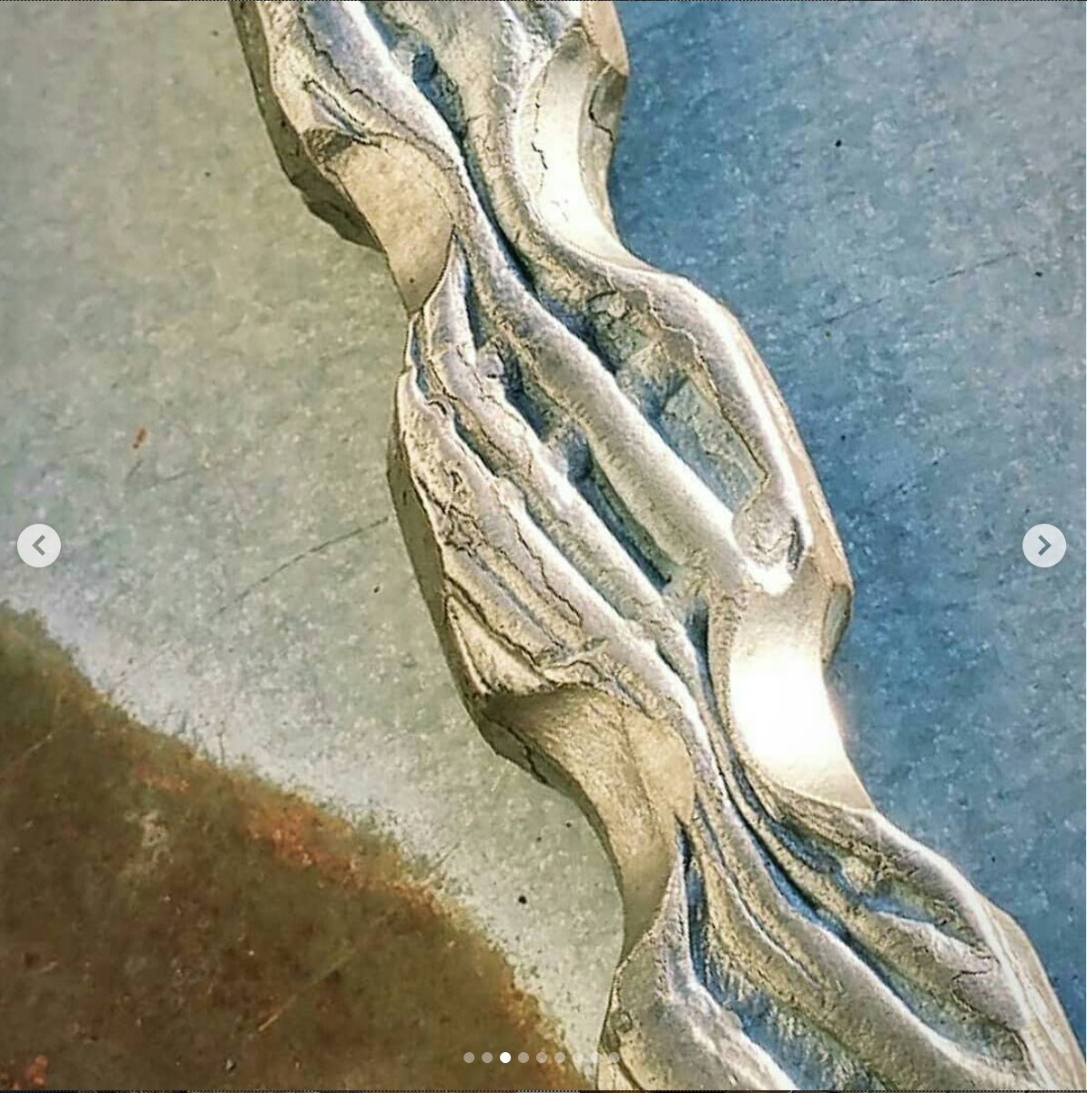 wildland_zko's tweet image. I used fire today, making gate hardware in my forge.
Check out instagram.com/zko.design/ if you want to see more pictures like this. And hit me up if you want to commission metal art or hardware. #forged #blacksmithing