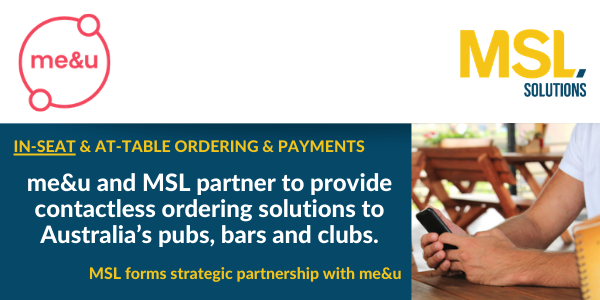 msl_solutions's tweet photo. We are delighted to have formed a strategic partnership with me&amp;u. Our #venue customers are now able to integrate their #POS system with the me&amp;u platform. #gocontactless 
Read more here : https://t.co/LrsMNBrTGQ https://t.co/t9gF0NoN9M