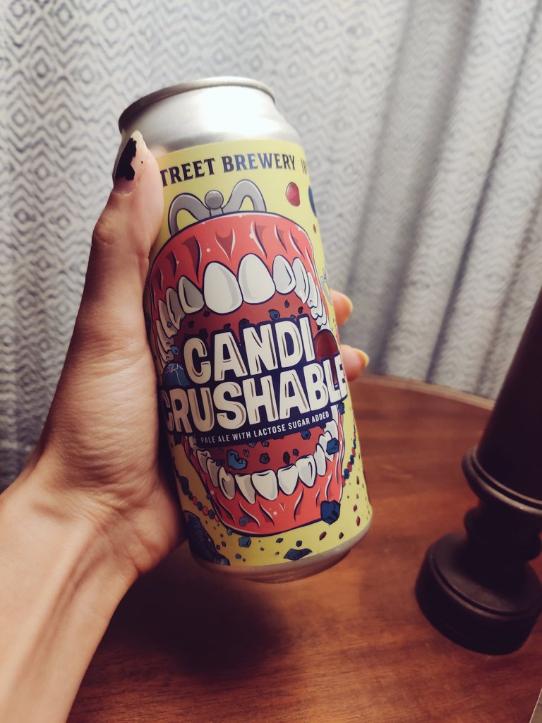 Candi Crushable from 18th Street Brewery in Hammond, IN. "Pale ale with lactose sugar added." A little more bitter than the previous beer in this thread, so I'm kinda iffy about it. Probably another to revisit after my palate develops.
