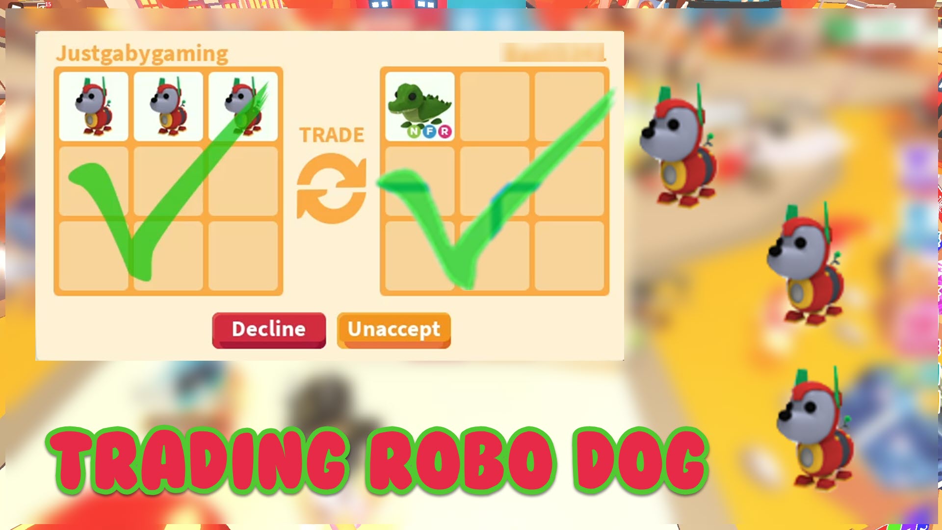 Robo Dog, Trade Roblox Adopt Me Items
