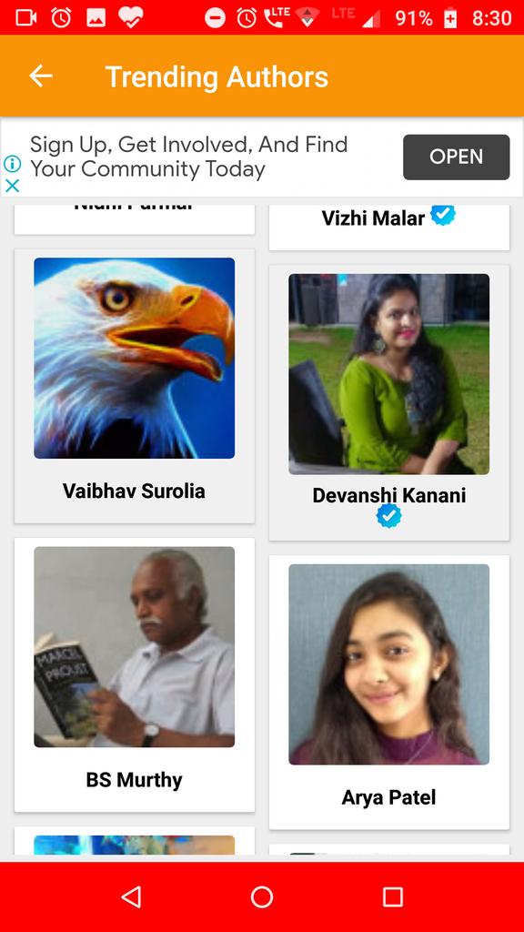 aspiringpen's tweet photo. Can't believe I'm on the list of  trending authors on Matrubharti!

"Yellow Rose" is among the popular novels on Matrubharti! 

Thank you @MatruBharti 
#Matrubharti https://t.co/eZBbEDT3b7